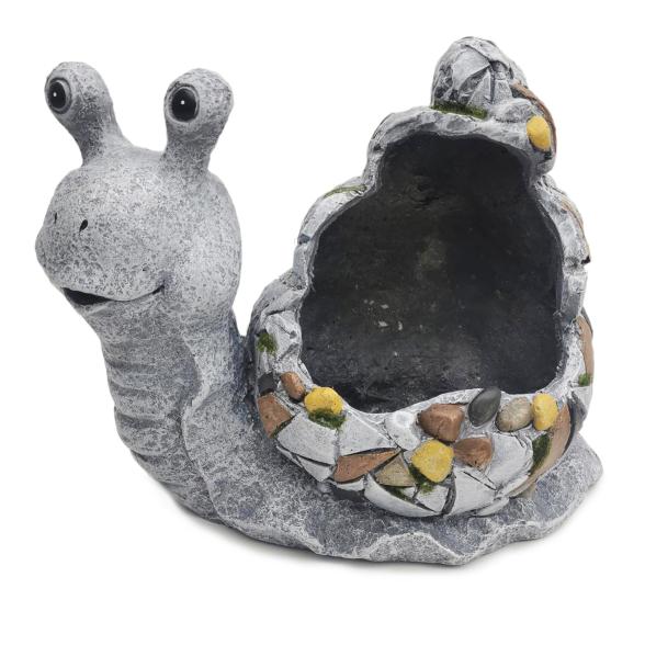 Pflanztopf Schnecke grau Steinoptik - 106452500000 - 1 - 588px