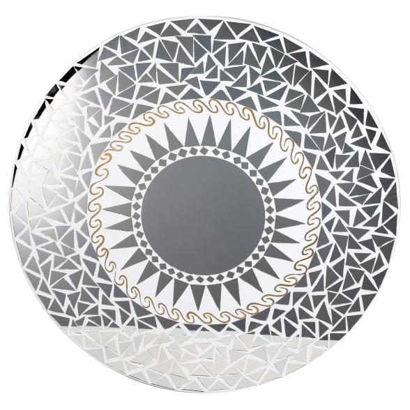 Darimana Wandbild Spiegel schwarz/weiß rund 60cm - 106477300000 - 1 - 588px