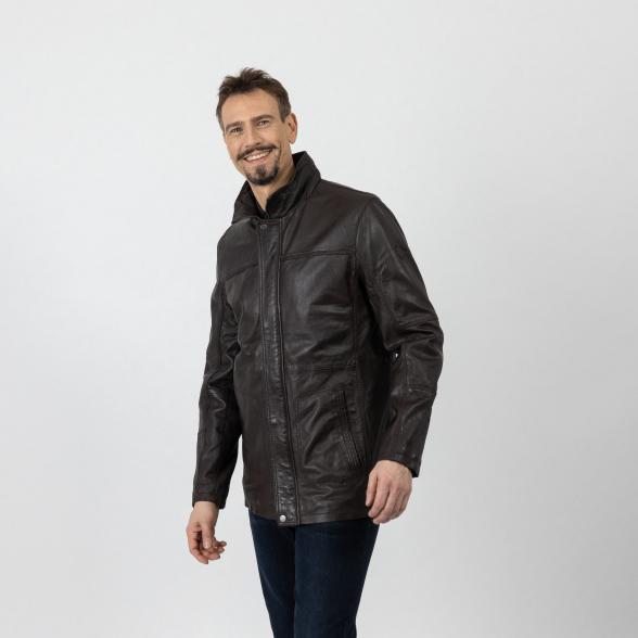bugatti Herren-Lederjacke 'Loris', dunkelbraun 56 - 107059500005 - 1 - 588px