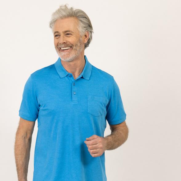 bugatti Herren Poloshirt, mittelblau - 107133400000 - 1 - 588px