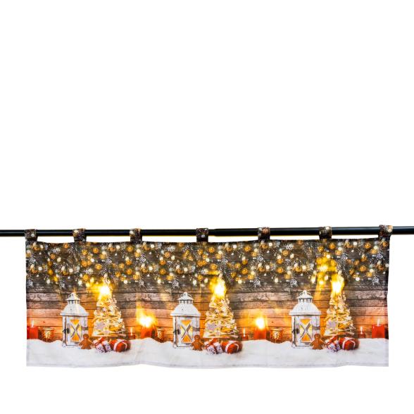 LED-Gardine LED-Gardine weiße Laterne 45x120 cm
