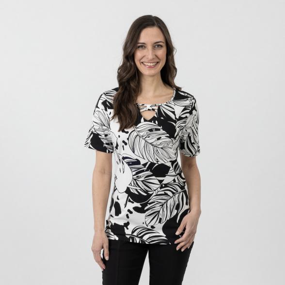 RÖSSLER SELECTION Damen-Shirt, schwarz/weiß 36 - 107275800001 - 1 - 588px