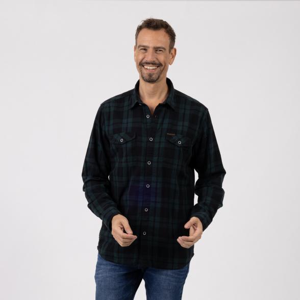 RAY Herren Hemd grün/schwarz kariert - 107365300000 - 1 - 588px