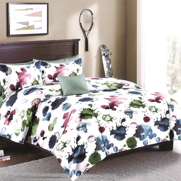 AllSeasons Bettwäsche 4tlg. grün-weiß Farbflecken - 107381200000 - 1 - 588px