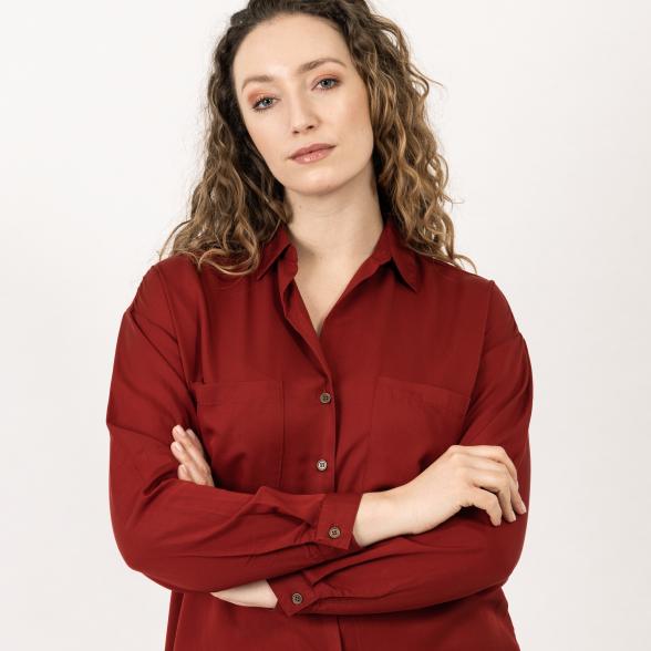 Z-ONE Damen Bluse, rot - 107419800000 - 1 - 588px