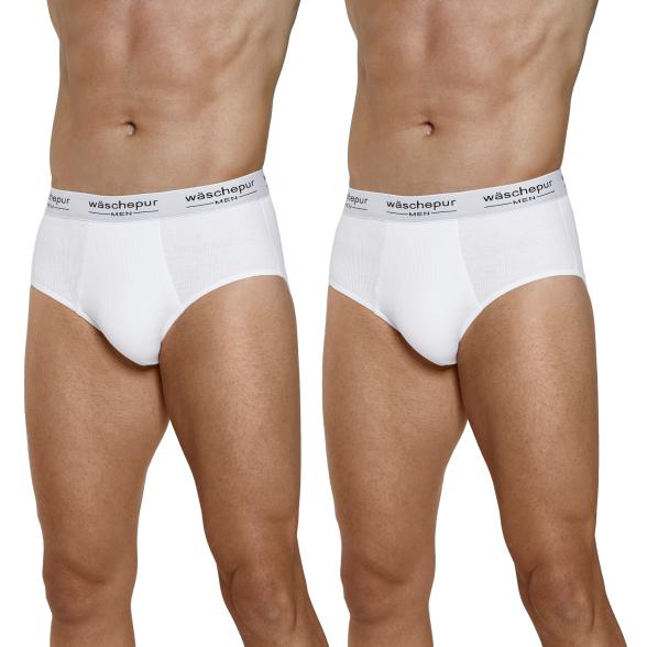 wäschepur 2er Pack Herren Slips weiß - 107470000000 - 1 - 588px