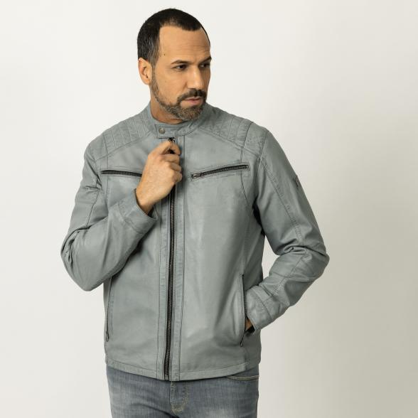 OTTO KERN Herren-Lederjacke 'Pamir' grau - 107726400000 - 1 - 588px