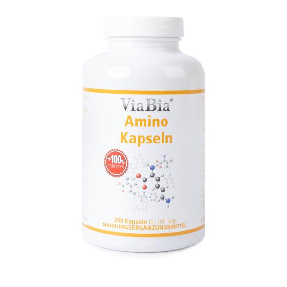 ViaBia Amino Kapseln +100% 200 Stück - 107848400000 - 1 - 588px