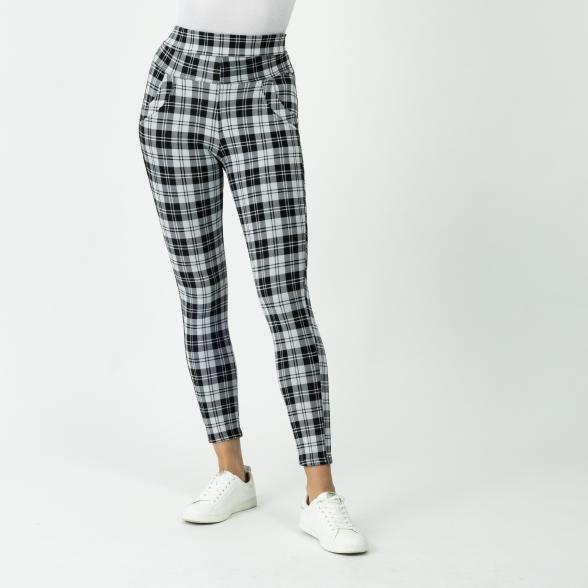 FASHION NEWS Thermo-Fleece-Leggings  schwarz/weiß - 107866300000 - 1 - 588px