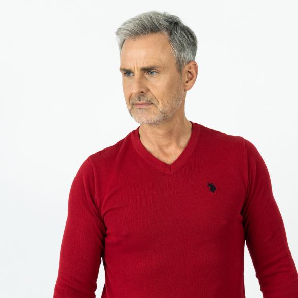 U.S. POLO ASSN. Herren-Pullover weinrot - 108692800000 - 1 - 588px