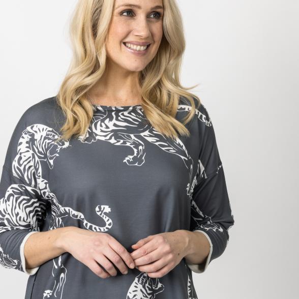 MM München Damen-Sweatshirt Tiger anthrazit/weiß - 108739200000 - 1 - 588px