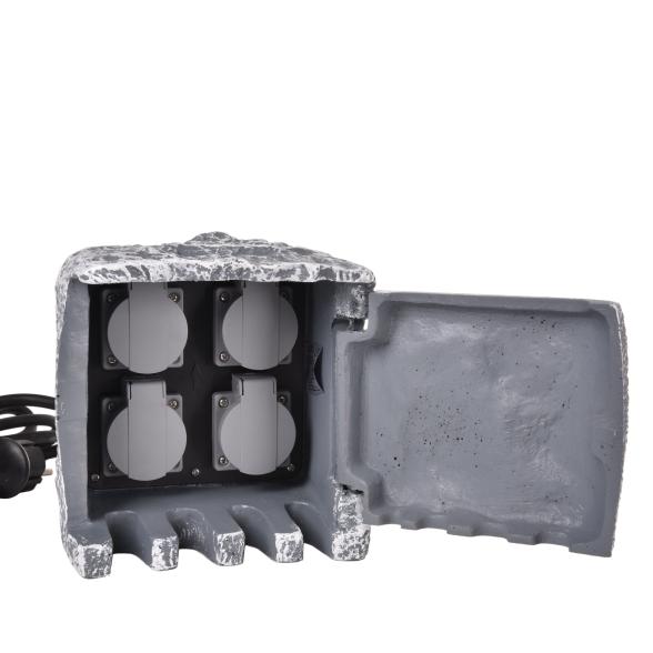 Gartensteckdose 4er Stein - 108860400000 - 1 - 588px