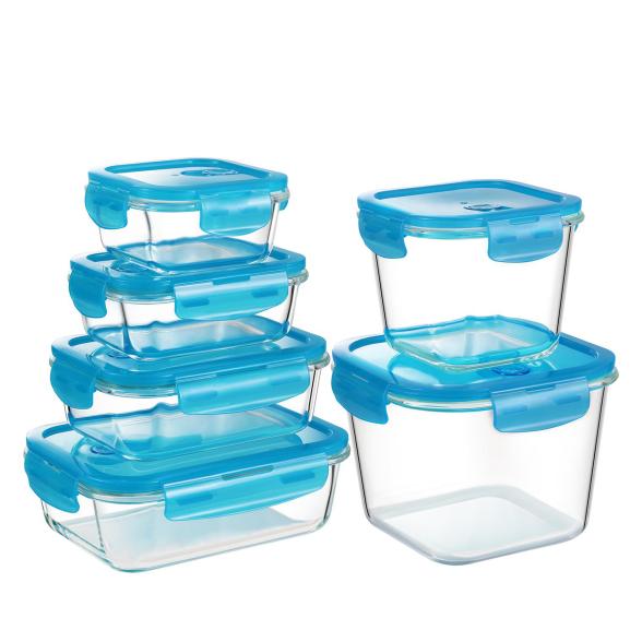 PIE LOCK Glas-Frischhaltedosen-Set 12-teilig blau - 108881500000 - 1 - 588px