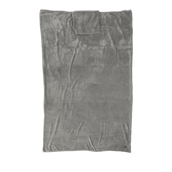 Delindo Reisedecke- und Kissen 2-in-1 grau - 108935600000 - 1 - 588px