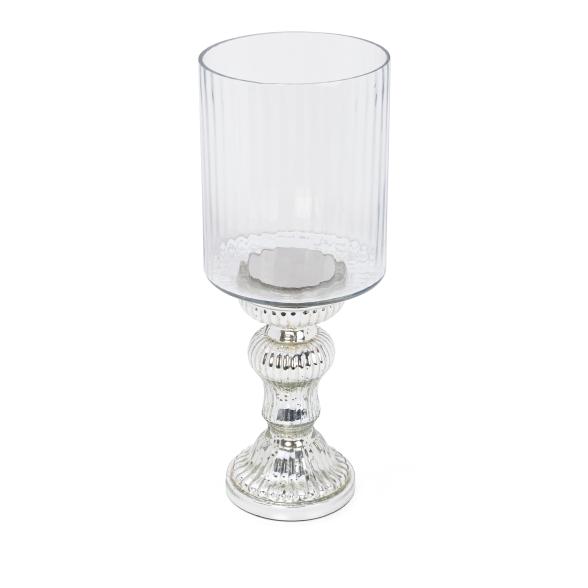 WinWindlicht Kelch Silber Glas  15x40x15cm - 109037200000 - 1 - 588px