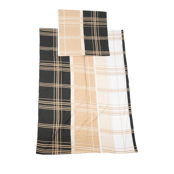 Biber Bettwäsche 2tlg. 135x200 beige/schwarz - 109210400000 - 1 - 588px