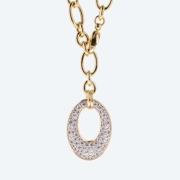 BellaVita Gliederkette verg. mit Zirkonia-Anhänger - 109259700000 - 1 - 588px