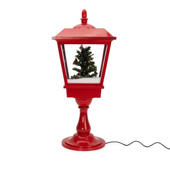 XXL-Tischlaterne mit Schnee rot - 109266200000 - 1 - 588px