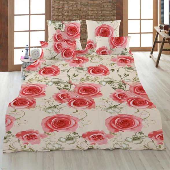 WinterDreams Bettwäsche 8tlg. floral rot/beige - 109294200000 - 1 - 588px