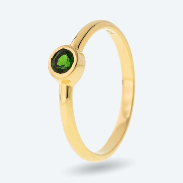 Ring 925 Silber vergoldet Chromdiopsid 16 - 109374300001 - 1 - 588px