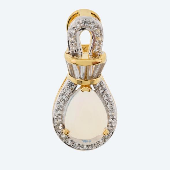 Anhänger 925 Silber vergoldet Äth. Opal+Zirkon - 109545400000 - 1 - 588px