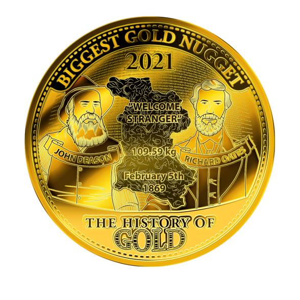 XL-Goldmünze History of Gold: Größtes Goldnugget 2 - 109577600000 - 1 - 588px