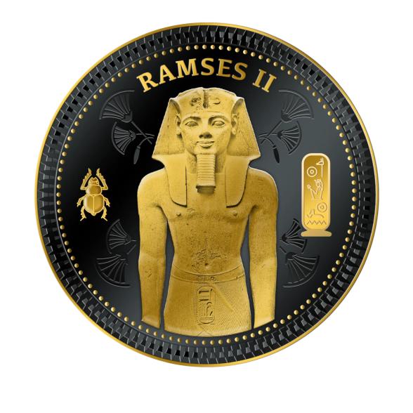 Das Alte Ägypten - Pharao Ramses teilvergoldet - 109788800000 - 1 - 588px