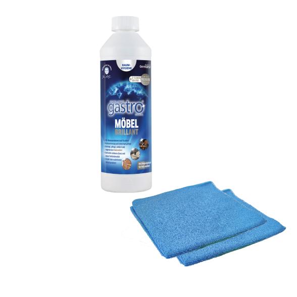 gastro Möbelbrillant mit 2 Tüchern - 109790100000 - 1 - 588px