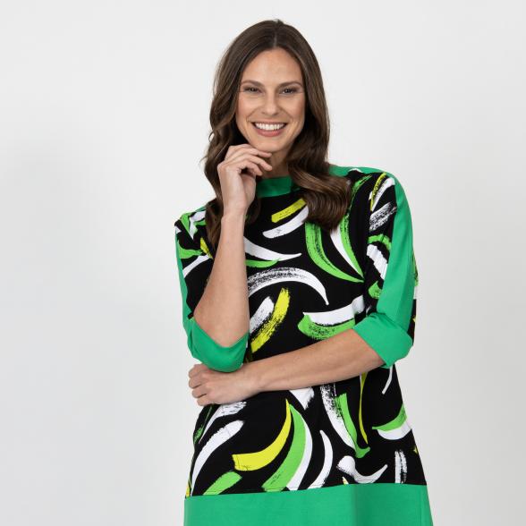 VANESSA STYLE Damen-Shirt schwarz/grün/weiß - 109807700000 - 1 - 588px