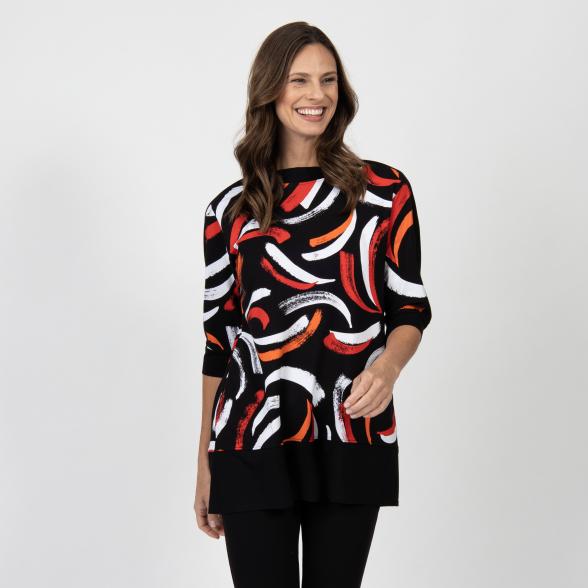 VANESSA STYLE Damen-Shirt schwarz/weiß/rot - 109808000000 - 1 - 588px