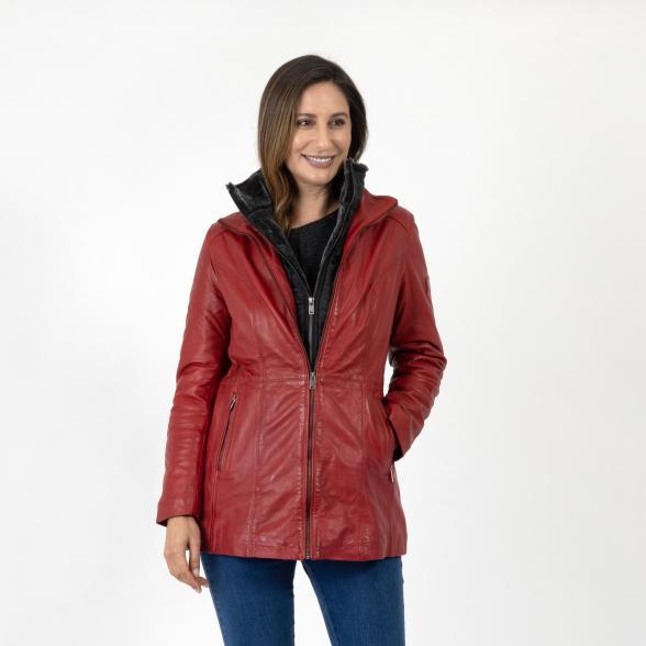 OTTO KERN Damen-Lederjacke 'Donna' dunkelrot - 109826400000 - 1 - 588px