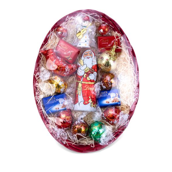 Bambuskorb mit Lindt Süßwaren - 110308000000 - 1 - 588px