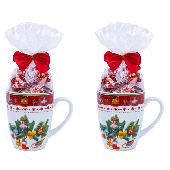Weihnachtstasse 2er Set mit Lindor - 110308200000 - 1 - 588px