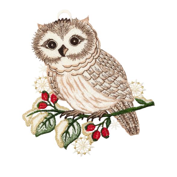 Plauener Spitze Fensterbild Eule - 110442900000 - 1 - 588px