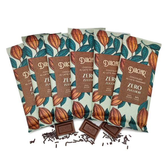 Dulciar zuckerfreie Schokolade Vollmilch - 110736000000 - 1 - 588px