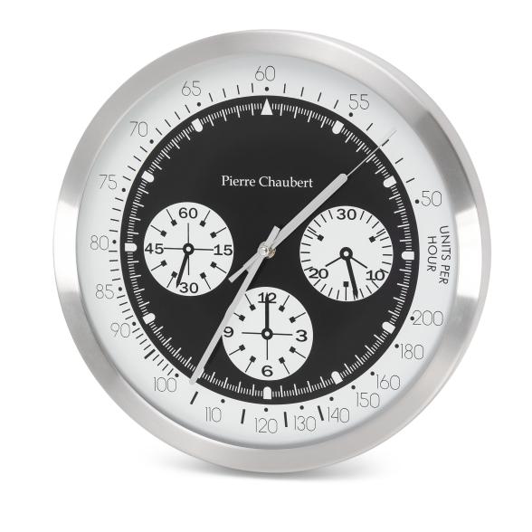 Pierre Chaubert Funk-Wanduhr, schwarz-weiß - 110854600000 - 1 - 588px