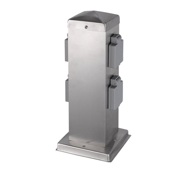Steckdosensäule Outdoor Edelstahl - 110970200000 - 1 - 588px