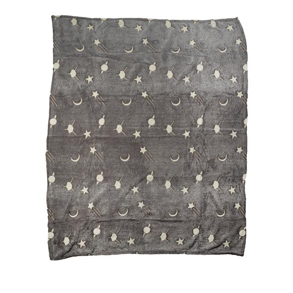 Kuscheldecke Planet 127x152cm grau fluoriszierend - 111079800000 - 1 - 588px