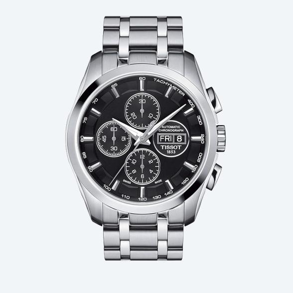 TISSOT Herren-Chronograph Automatic schwarz - 111346000000 - 1 - 588px