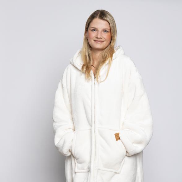 Antonio Kuschel-Hoodie mit Zipper ONESIZE creme - 111608400000 - 1 - 588px