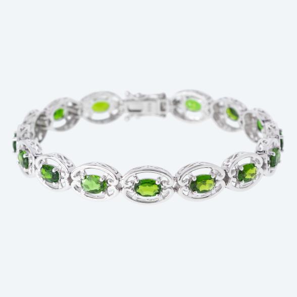 Armband 925 Silber rhodiniert Chromdiopsid - 111679400000 - 1 - 588px