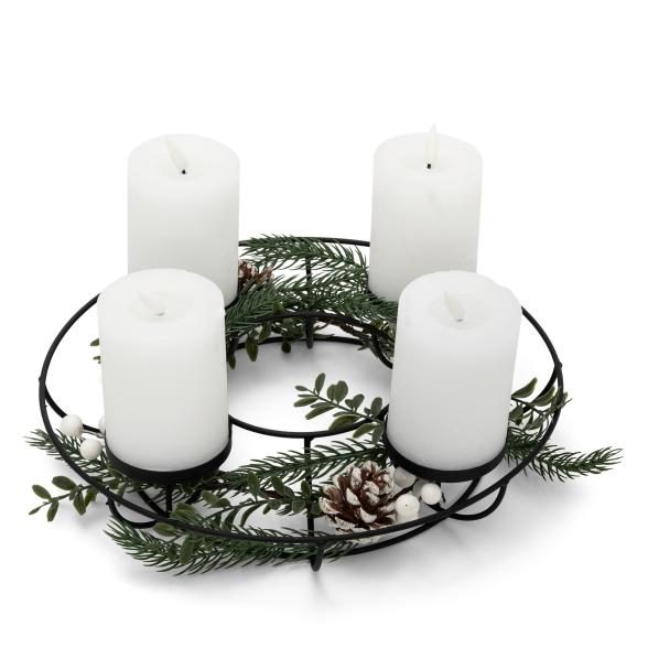 Adventskranz mit 4 LED Wachskerzen - 111701200000 - 1 - 588px