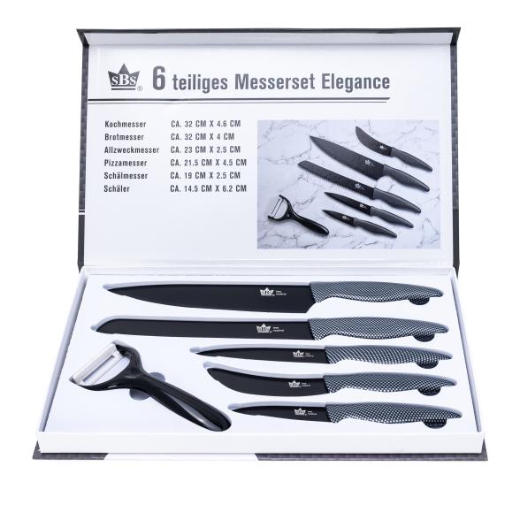 SBS Messerset 6tlg. Elegance mit Carbon Griffen - 111703800000 - 1 - 588px
