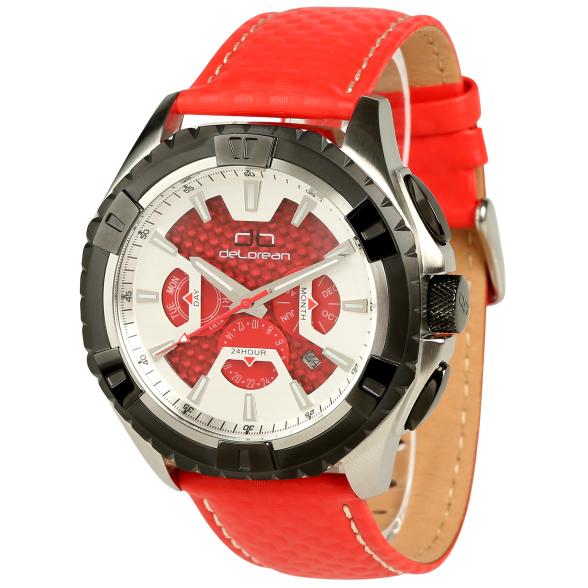 deLorean Herren-Automatikuhr "Crossover", rot - 111760400000 - 1 - 588px