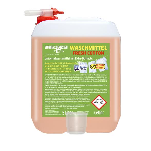 W&G Waschmittel 5L Fresh Cotton - 111810900000 - 1 - 588px