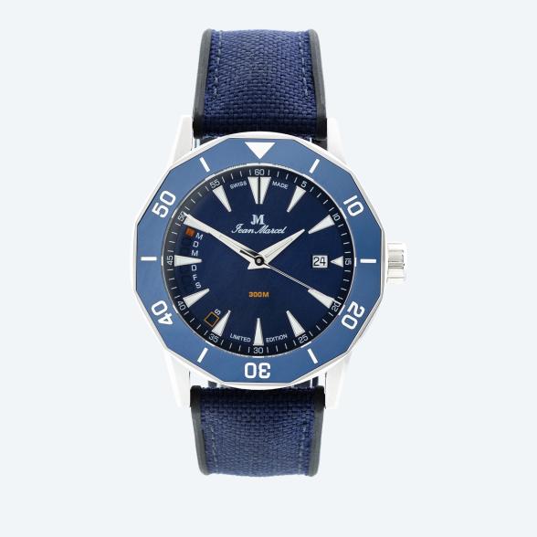 Jean Marcel Herrenuhr "Tropical Diver" blau - 111843300000 - 1 - 588px
