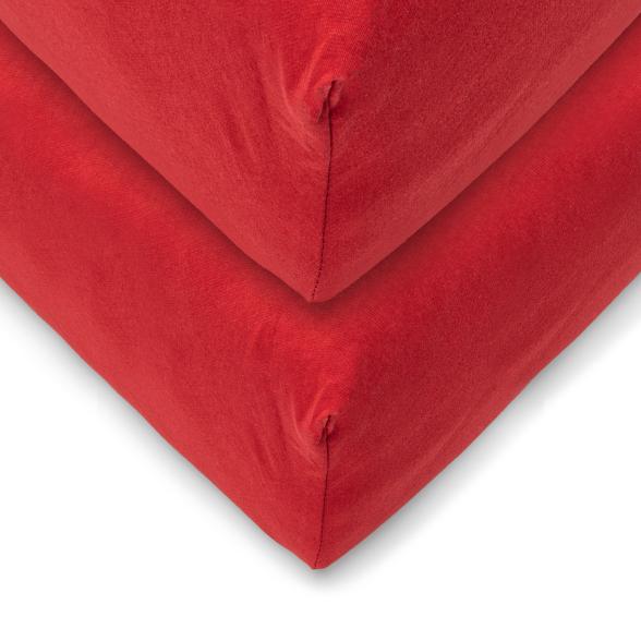 OTTO KERN Spannbettlaken 2er-Set Rot 100x200 cm - 111912000000 - 1 - 588px