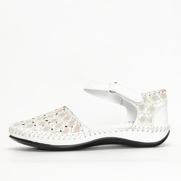 Andrea Conti Damen Lederballerina weiß 37 - 112026800002 - 1 - 588px