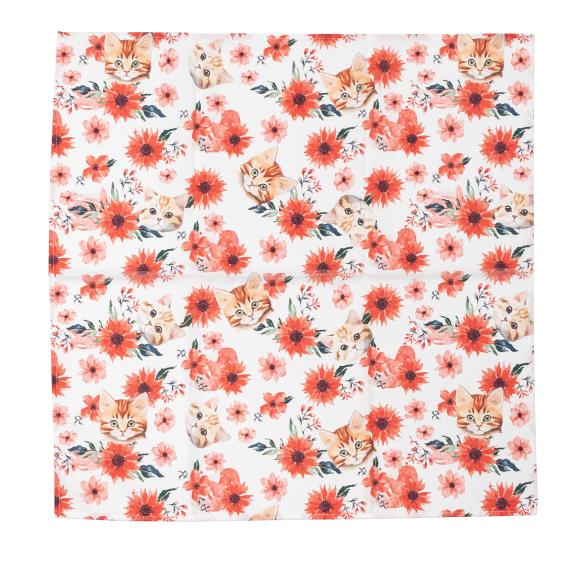 Mitteldecke Katze 85x85cm rot - 112094100000 - 1 - 588px