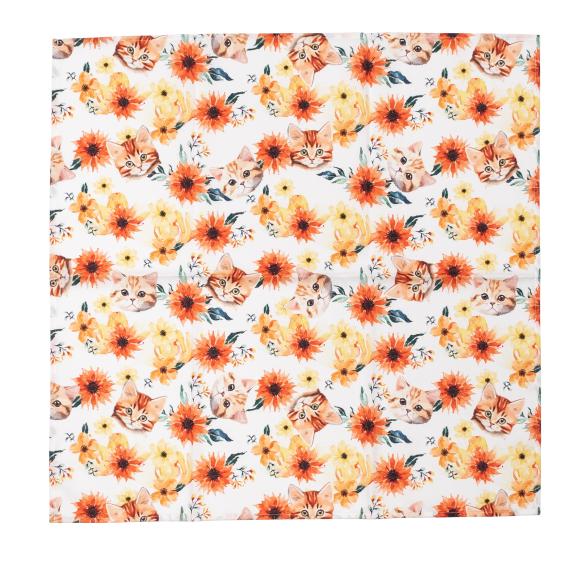Mitteldecke Katze 85x85cm orange - 112094400000 - 1 - 588px